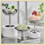 B & N Inox Salad Cốc Thực Phẩm Cốc Kem Cốc Cốc Retro Món Tráng Miệng Bát Trái Cây Sữa Chua Sona Bát Dụng Cụ Nhà Bếp Gia Đình.
