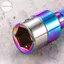 Houdou 1 / 4 Cái Ratchet Soet Batch Adapter Dụng Cụ Cờ Lê Tay Kim Loại 8mm Lục Giác Shank Tác Động Soets Cờ Lê Máy Khoan Điện Chuyển Đổi VN