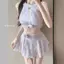 2026 Phong cách mới bikini hoa ba chiều gợi cảm bikini đi biển Bộ đồ bơi xẻ cao cấp dành cho nữ