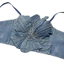 Ban Đầu Handmade Denim Hoa Xương Cá Corset Dây Xích Kim Cương Giả Trang Trí Camisole Ống Ngắn Hiệu Suất Hàng Đầu Trang Phục Nữ