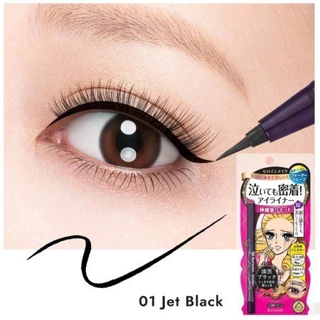 KISS ME Eyeliner Siêu Bền Màu – Đường Kẻ Mảnh Mượt, Chống Trôi, Chống Lem Hiệu Quả (3 Màu)