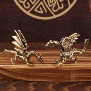 (COD) Đồng Chắc Chắn Pterosaur Rồng Tượng Nhỏ Để Bàn Trang Trí Trung Quốc Thần Thoại Quái Vật Tượng Nhỏ Retro Trang Trí Phong Thủy
