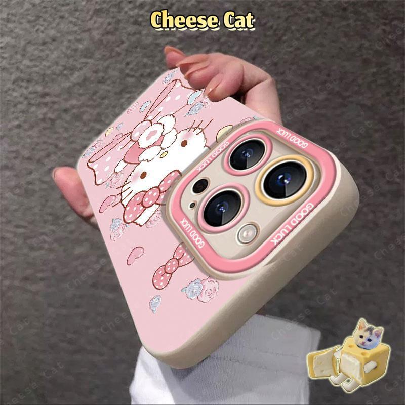 Bộ hai mảnh Loạt phim Kitty Ốp điện thoại cho iPhone 13 14 15 Plus 11 12 16 17 Pro Max XR Xs Max 7Plus 6 8 SE