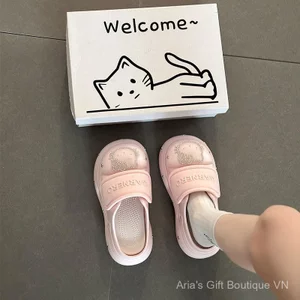 Giày chân hello kitty đế dày dành cho nữ Dép nửa phong cách mới