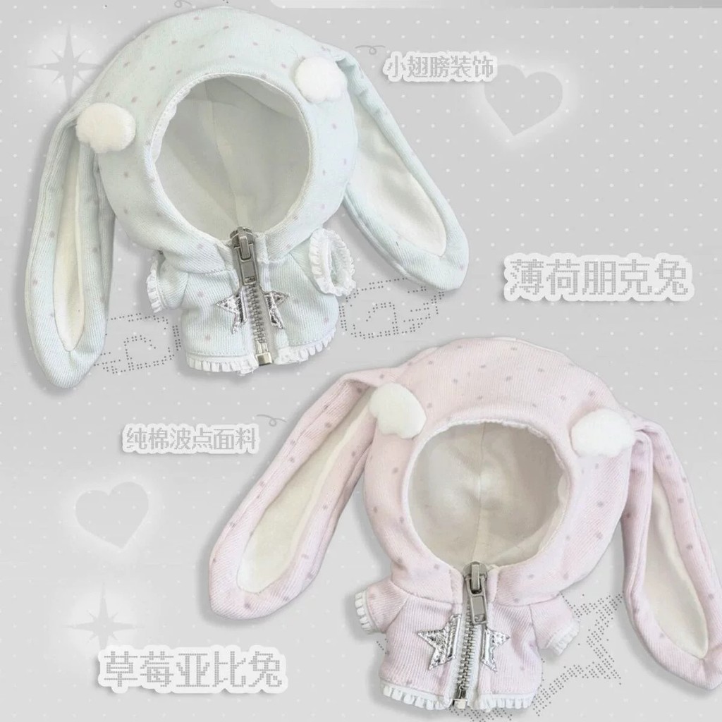 Hương Vị Cổ Thỏ Series Quần Áo Cho Bé 10cm Cotton Búp Bê Bạc Hà Punk Thỏ Dâu Tây Yabi Thỏ Quần Áo 6.2