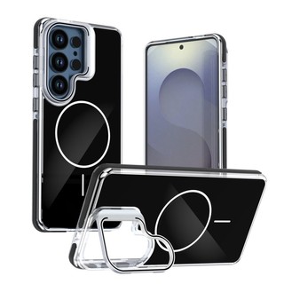 Vỏ chống sốc từ tính có giá đỡ khung ống kính cho Samsung Galaxy S26 Ultra Plus A56 A36 A37 A57 5G Ốp điện thoại