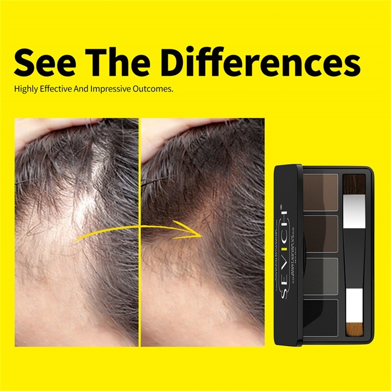 SEVICH Hairline Powder 8g Root Covering Grey Hair Shadow Powder