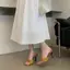 Giày Sandal Mũi Mở TT Nữ 2026 Xuân Hè Phù Hợp Với Tất Cả Trận Đấu Sang Trọng Mules