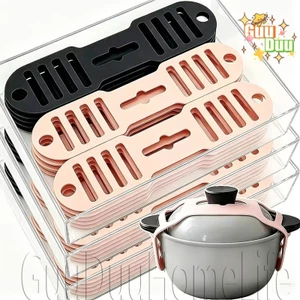 Dây đeo silicon nắp nồi - Dây cố định nắp khay chống rò rỉ - Dây đai bát có thể điều chỉnh - Bộ đồ ăn giữ dây đàn hồi - Dây buộc an toàn cho đồ dùng nhà bếp / Giao hàng miễn phí