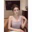 Áo Vest đeo vai không tay xếp li màu tím phong cách Hàn Quốc dành cho nữ mùa hè tinh khiết phong cách mong muốn Áo ngắn cao cấp