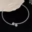 LUImo Thời Trang Kim Cương Giả Cổ Trái Tim Choker Nelace Dành Cho Nữ Đơn Giản Mở Cổ Nelace Mô-men Xoắn Phụ Kiện Trang Sức SBS