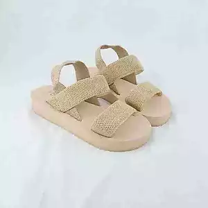 Đế Bằng La Mã Giày Sandal Handmade Nữ Thời Trang Mùa Hè Phù Hợp Với Giày Sandal Thoải Mái Dép Dép Size Lớn eva Dép NK0A