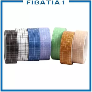 7 Cuộn Lưới In Washi Bộ Băng Thêu Sò Album Người Lập Kế Hoạch Nhật Ký Trang Trí