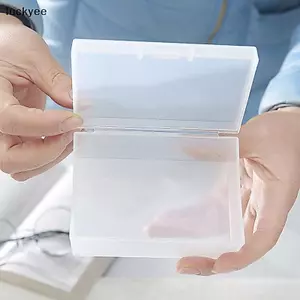 Luckyew Mini Hộp Nhựa Hình Chữ Nhật Hộp Mờ Hộp Đựng Hộp Bảo Quản Chống Bụi Bền Mạnh Mẽ Trang Sức Hộp Đựng TQ