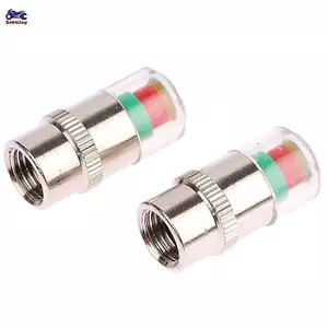 XOITOP 4 Cái / bộ Chỉ Báo Áp Suất Lốp Ô Tô Đồng Hồ Đo Áp Suất Lốp Cảnh Báo Giám Sát Nắp Van Cảm Biến Để Phát Hiện Van Bên Ngoài VN