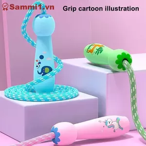 Dây nhảy Cotton hoạt hình có thể điều chỉnh ZK 2.8M dành cho trẻ em Tập thể dục nhảy múa VN