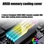 Bộ làm mát RAM kim loại BTM Tản nhiệt với hiệu ứng ARGB Hỗ trợ bộ nhớ DDR5 DDR4 DDR3 DDR2 cho máy chơi game cuối cùng