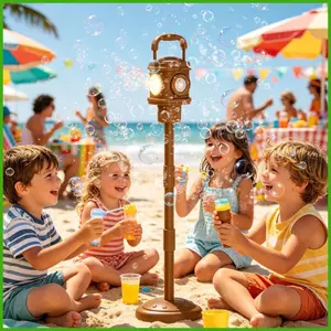 Máy Bong Bóng Cho Các Bữa Tiệc Có Thể Điều Chỉnh Chiều Cao Trò Chơi Bãi Cỏ Máy Làm Bong Bóng Tự Động Cho Trẻ Em Bé Trai Bé Gái wipqsvn