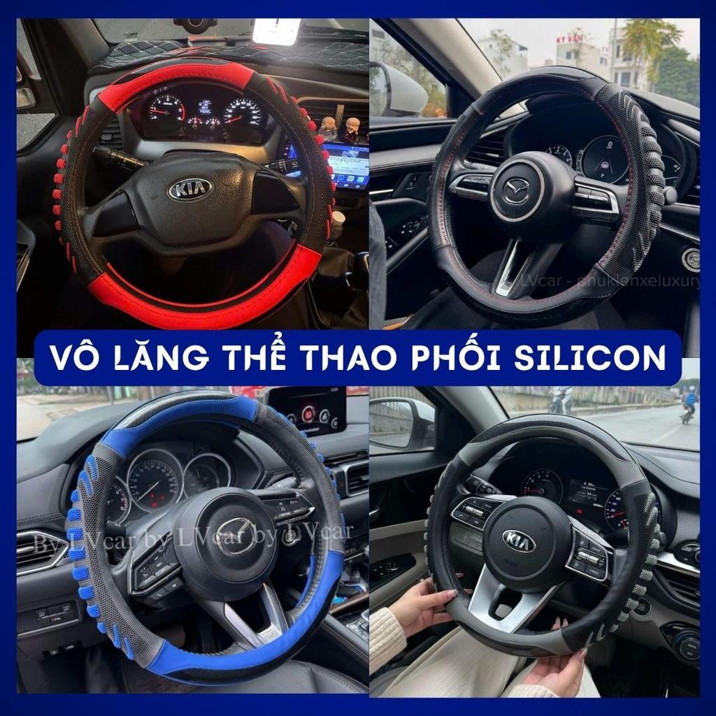 [TOP 1] Bọc vô lăng thể thao phối silicon mẫu mới đủ size cho các dòng xe Nội thất Phụ kiện