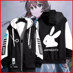 GC1 Arknights Amiya anime dây kéo Áo khoác Áo khoác XXS-6XL Unisex Top GC1