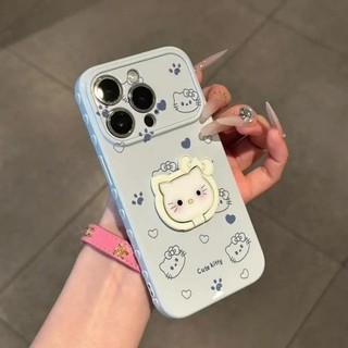 Kẹo Màu Tình Yêu KT Mèo Trường Hợp Điện Thoại Cho iPhone 17 16 15 14 13 12 11 Pro Max 16 15 14 Plus
