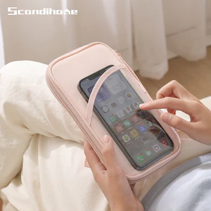 Túi đựng tài liệu du lịch RFID Bàn chải chống trộm Màn hình cảm ứng Đa chức năng Nylon chống nước Lưu trữ hóa đơn Hộ chiếu Giá đỡ thẻ 6.7