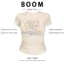 BOOM Áo Baby Tee Nữ Cotton Ôm Body-Áo Thun Ngắn Tay Y2K In Hình PhongCách Mùa Hè, Cổ Tròn Hàng Đầucách hàn quốc phong123