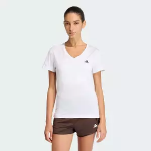 adidas Gym & Training Áo Thun Cổ Chữ V Workout Essentials Nữ trắng KB9595