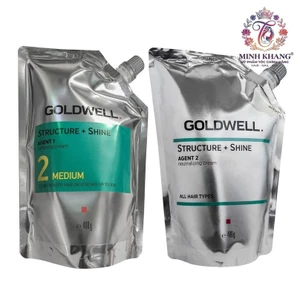 Cặp duỗi uốn cao cấp Goldwell Structure + Shine 400mlx2 [ MK ]