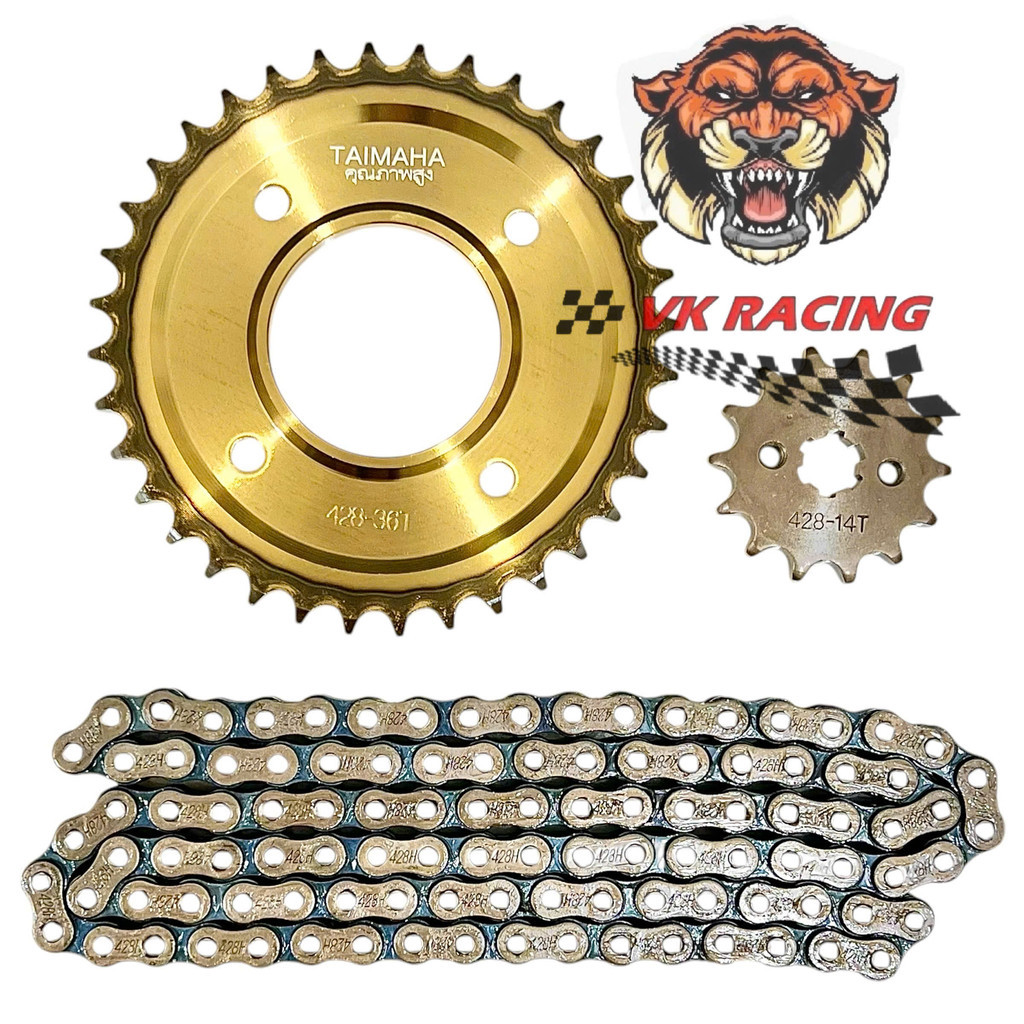 Bộ nhông sên đĩa NSD xích sên TAIMAHA thái lan wave rs100-110 - wa 100-110 - w rsx 100-110 - w blade (428H 14-36-106L)