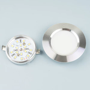Đèn tủ AMCL (Cài đặt giấu lỗ mở) Bộ đèn gương chiếu sáng Phụ tùng nhôm mỏng Phụ kiện đế vỏ nhôm