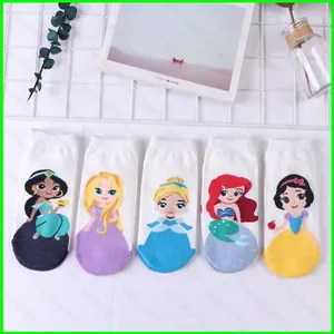 PS1 Tất Bạch Tuyết Nàng Tiên Cá Sophia Hoạt Hình Thể Thao Thẳng Dễ Thương Tất Thường Ngày Bé Gái SP1