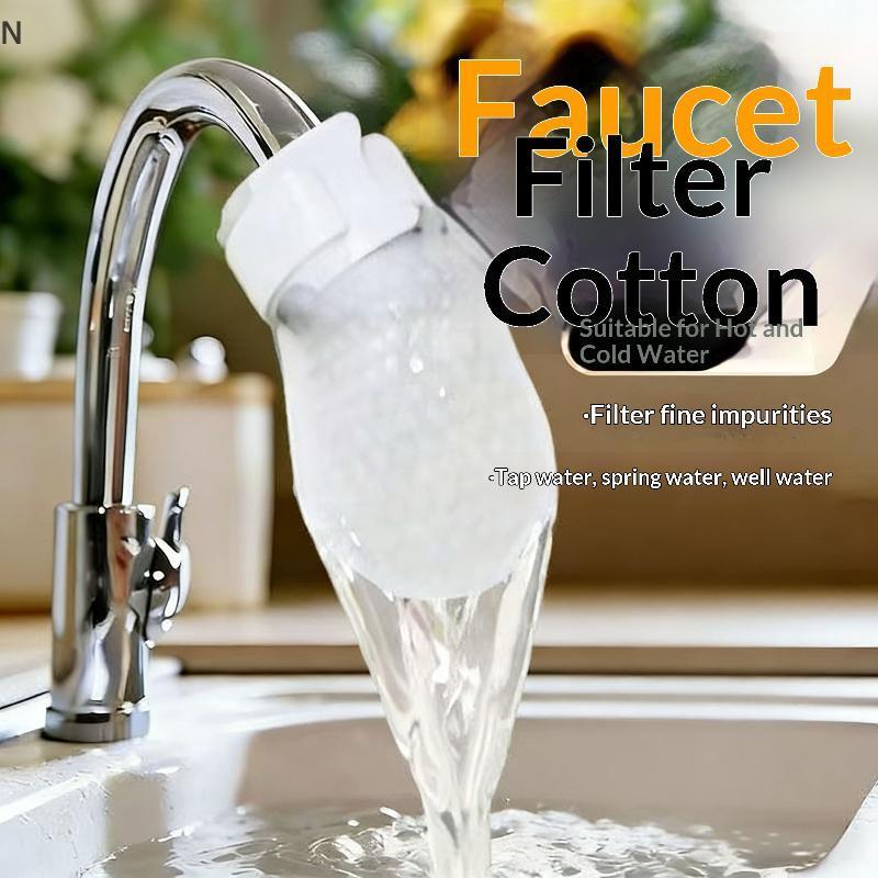 NS Universal Fit Water Tap Filter Splash-Free Cotton Layer Loại bỏ cát để làm sạch Máy nước trong mọi phòng NS