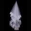Veil cô dâu FUJIOU, Veil cưới trắng 1,5 / 3 / 5m, Veil mặt một lớp thêu dễ thương Viền vải tuyn Phụ kiện kết hôn