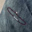 Dây Đỏ Bạc Dệt Tay Học Sinh Benming Niche Thiết Kế Vòng Tay Tinh Tế Vòng Chân