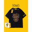 Áo thun bkmk nam thích hợp hoạt hình in hàng đầu dáng rộng hợp thời trang cotton nguyên chất côn đồ phong cách đẹp trai mùa hè tay ngắn 0609