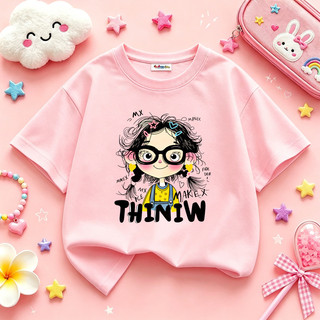 Áo thun bé gái áo phông cộc tay cổ tròn siêu xinh chất cotton mềm nhẹ thoáng mát cho bé 1-10 tuổi