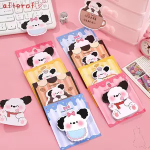 AFTEROF 30 Tờ Notepad, Giấy dán văn phòng phẩm cho chó con, Sổ tay hoạt hình