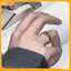 VFZ Mobius Rainbow Ring Thiết kế Niche Xu hướng cá tính Màu chỉ mục Nhẫn đeo tay Louislifecool