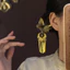 {Golden Butterfly Su} Phong Cách Trung Hoa Mới Phong Cách Trung Hoa Bướm Vàng Tua Rua Kẹp Tóc Nữ Hình Chữ U Kẹp Tóc Phụ Kiện Tóc