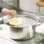 {AKIN} Máy làm Spaetzle Đức có nắp và dụng cụ cạo Dụng cụ ép mì trứng bằng thép không gỉ để nấu ăn tại nhà Thiết kế bền bỉ {a}