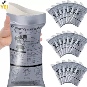 < YEI > 1 / 5 Túi Đi Tiểu Khẩn Cấp Ngoài Trời 700ml Dễ Dàng Mang Đi Tiểu Túi Du Lịch Mini Di Động Vệ Sinh Cho Bé Nữ Túi Nôn Mới