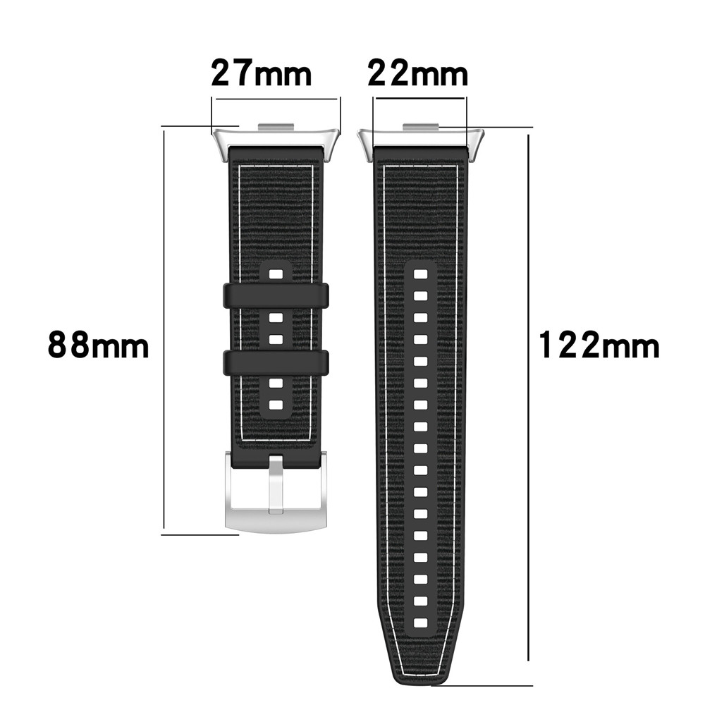 Dây đeo silicon dệt tổng hợp cho Mi Bnad10 Pro / 9 Pro / 8 Pro cho Redmi watch 6 5 4 vòng tay