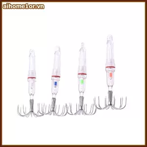 AIHOM Dạ Quang LED 1Pc 8 Móc Mực Nước Đèn Điện Tử Chống Thấm Nước Câu Cá Cho Biển Đêm Hồ,
