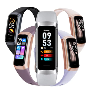 Bán chạy 1,1 "Màn hình Huyết áp Nhiệt độ cơ thể SmartBand C60 Vòng đeo tay thông minh Theo dõi sức khỏe cho điện thoại Ios