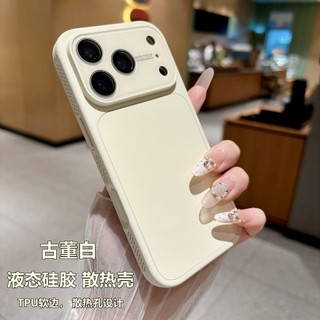 Ốp Điện Thoại Silicon Lỏng Tản Nhiệt Cho iPhone 17Promax 17Pro 14 15 16 Pro Max Chống Sốc Toàn Ống Kính Bảo Vệ Nam Nữ Vỏ Di Động