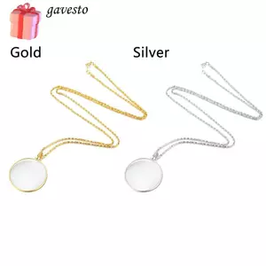 GAVESTO 5X Phóng Đại Trang Trí Đọc Sách Kính lúp Mặt Dây Chuyền Vòng Cổ Dây Chuyền Trang Sức Loupe