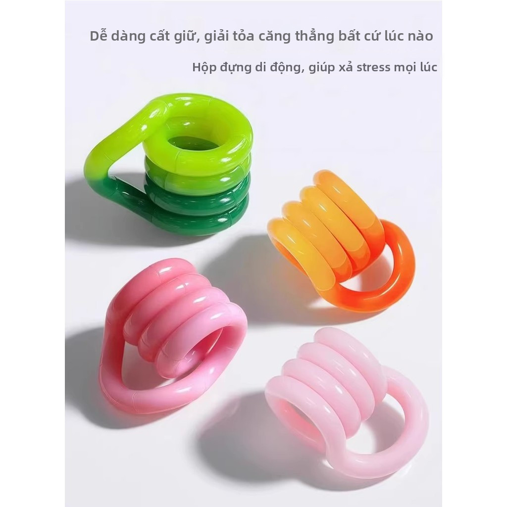 【🇻🇳Có sẵn kho】Xoắn Rối Cuộn Dây Chống Căng Thẳng Nhiều Màu Cảm Giác Fidget Đồ Chơi Trẻ Em Quà Tặng