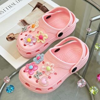 Dép sục hoa nổi cho bé gái - Dép EVA mềm nhẹ chống trượt đi học dạo phố cực xinh