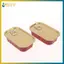 BVY 2 Cái Hộp thiếc Mini rỗng hình chữ nhật bằng kim loại Hộp đựng thực phẩm kín có nắp vòng kéo Hộp lưu trữ tổ chức nhỏ đa năng.